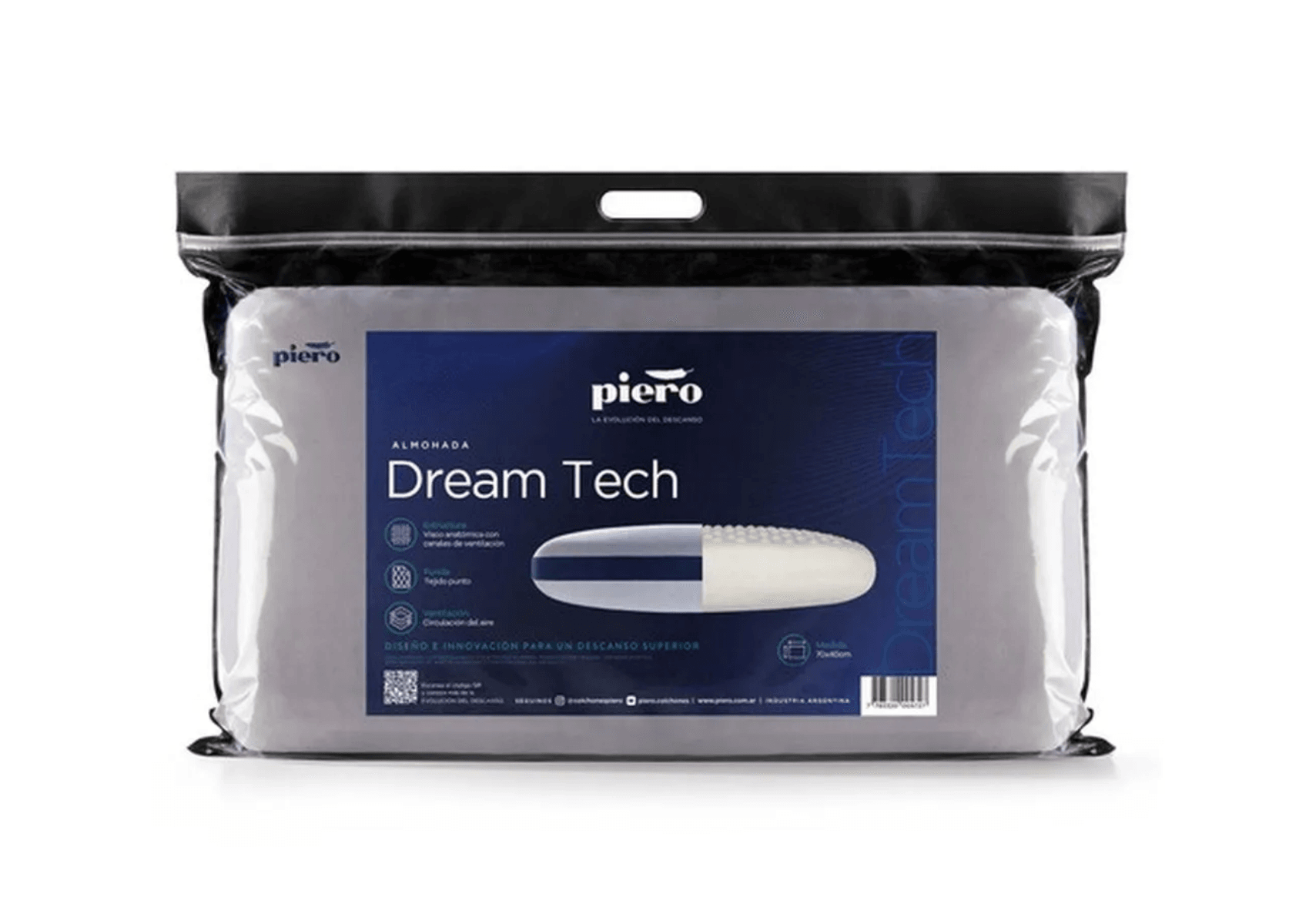 Almohada Piero Visco Dream Tech 70x40 cm - Precio de fábrica