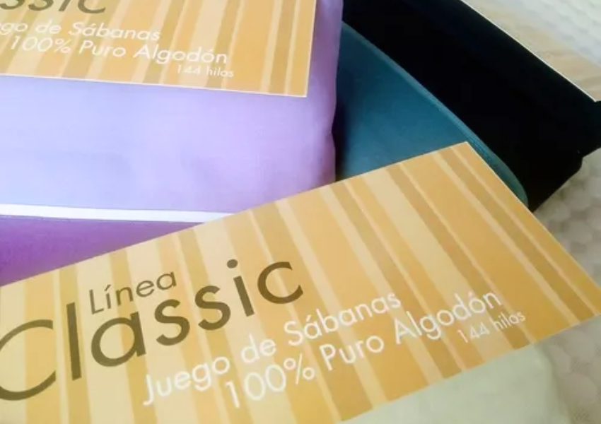 Sábanas Classic Lisa Percal 144 Hilos - Colchón premium Villa María